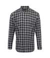 PR250 Premier Mulligan Check Long Sleeve Shirt Steel / Black colour image